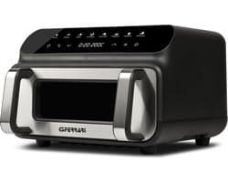 G3 Ferrari Friggisano BBQ – Airfryer & Grill 10L – 2000W – 50-230°C – 8 Programma’s – Digitale Display – Met Grillrooster, Airfryer Tray en Ronde Bakvorm