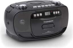 Thomson RK200CD FM-radio en CD Speler met Cassettedeck Recorder - Zwart — thumbnail 2