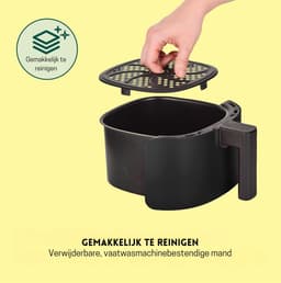 StayPowered Luchtfriteuse - Gezond en Snel Koken - Digitale Touchscreen-bediening - 8 Voorinstellingen - 5-in-1 Multikoker - Geen Voorverwarmen Nodig - Vaatwasmachinebestendig - Compact Ontwerp - Matzwart - Levering Sneller dan Aangegeven! — thumbnail 2