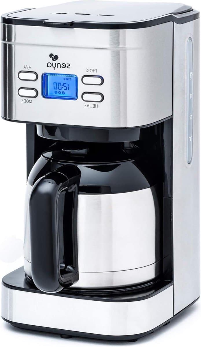 Programmeerbaar elektrisch koffiezetapparaat met thermoskan - aromaselector - warmhoudfunctie - 12 l - 800 W — afbeelding 1
