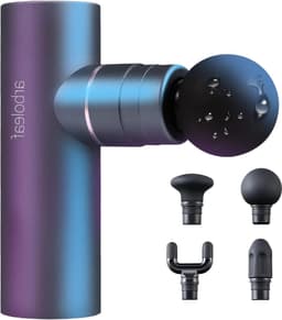 Massage Pistool 3200 rpm 047 kg met AI-niveaus 4 siliconen opzetstukken stil spierpistool met tas spierontspanning sterke accu USB-C — thumbnail 1
