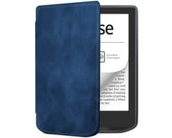 E-Reader Hoes Geschikt voor PocketBook Verse Pro | Book Case met Sleep/Wake Functie | Kunstlederen Beschermhoes | Blauw