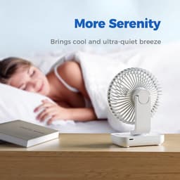 Ocoopa D606 - Tafelventilator - Wit - Stille mini USB ventilator - Draagbaar — thumbnail 5