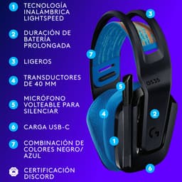 Logitech koptelefoon G535 zwart 939-002219 — thumbnail 3