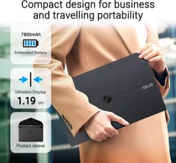 ASUS ZenScreen MB16AMTR computer monitor 39,6 cm (15.6") 1920 x 1080 Pixels Full HD LCD Touchscreen Zwart — thumbnail 5