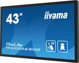 iiyama TF4339AS-B1AG computer monitor 108 cm (42.5") 3840 x 2160 Pixels 4K Ultra HD LED Touchscreen Zwart — thumbnail 3