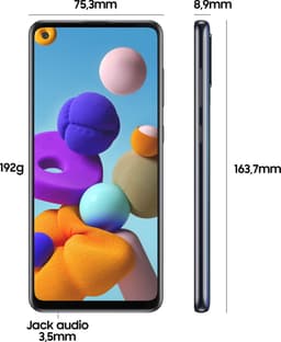 Samsung Galaxy A21s - 32GB - Zwart — thumbnail 4