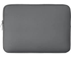 Laptop sleeve 16 inch spatwaterdicht foam dubbel ritssluiting grijs