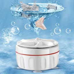 Borvat®| Hot Sale draagbare mini-wasmachine: krijg overal schone kleding met ultrasone turbinetechnologie! — thumbnail 3