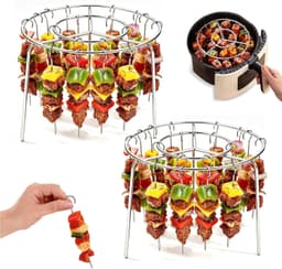 Set van 2 luchtfriteuse grillframe, 16 cm rond heteluchtfriteuse frame — thumbnail 1