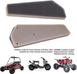 Luchtfilterhuis Schuimfilter Element 2 STUKS voor Gy6 49cc 50cc 139qmb Scooters Onderdelen Luchtfilterhuis Schuimfilter Vervanging — thumbnail 2
