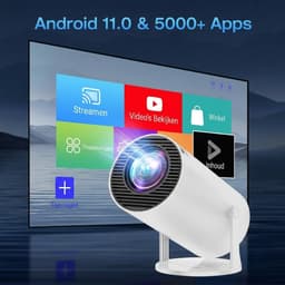 LNM® Mini Beamer - Beamer - Projector - Wit - 10cm x 10cm x 15cm — thumbnail 5