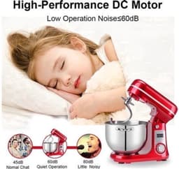 Keukenmachine - Keukenmixer - Foodprocessor - Keukenmachines & Mixers - Kitchenaid Keukenmachine - 6L Roestvrijstalen Kom – 1200W Krachtige Motor – 6 Snelheden – Zilver — thumbnail 3