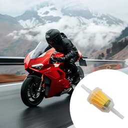 Brandstoffilter set 8 mm/6 mm - inclusief 10 slangklemmen - hoge filtratie - geschikt voor auto, motor, grasmaaier - ShopVlot — thumbnail 4