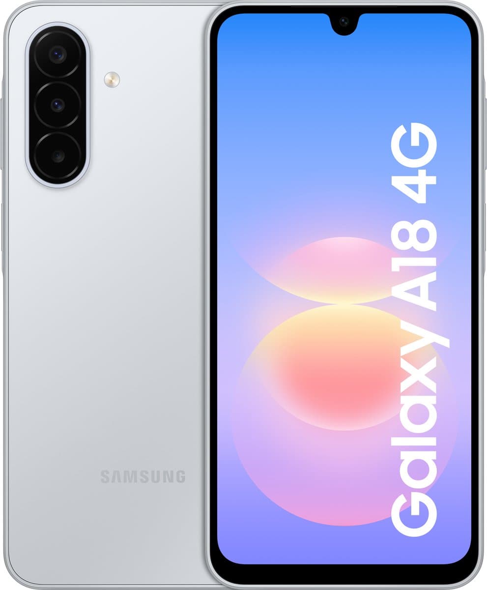 Samsung Galaxy A18 4G - Smartphone - 128GB - Silver + 1 jaar extra garantie — afbeelding 1