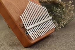 Kalimba Duimpiano 17 Tonen- met Muziekboek en Accessoires- Bloem — thumbnail 3