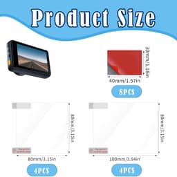 Dash Cam Stickers voor Auto's, 16 STKS Elektrostatische Film voor Dash Cam Dubbelzijdige Zelfklevende Pads Voorruit - ShopVlot — thumbnail 3
