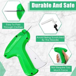 Labeling Gun, Staple Gun, Folding Gun, Labeling Machine with 5 Spare Needles, 2000 Staple Thread and 200 Clothing - ShopVlot — thumbnail 3