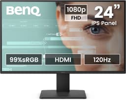BenQ GW2490P Monitor - 24 Inch Full HD IPS Scherm - 120Hz - 1ms MPRT - Eye Care - DisplayPort & HDMI - 2x2W Speakers — thumbnail 1