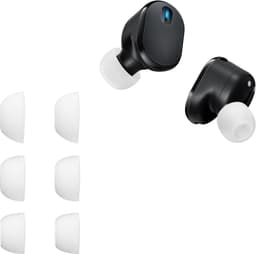 kwmobile 6x cover voor in-ear oortjes geschikt voor JBL Tune Buds 2 - Vervangende oordopjes van siliconen in wit - 3 maten — thumbnail 5