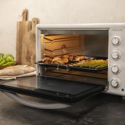 Mini Oven 60L – 2200W Heteluchtoven – 12 Functies – Rotisserie – Tot 230°C – Binnenverlichting — thumbnail 3