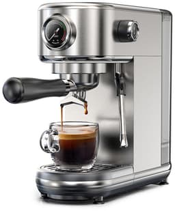 HiBREW H10B espressomachine, extractiedruk van 20 bar, halfautomatisch, instelbare temperatuur en kopvolume, handgreep van 51 mm aluminiumlegering, verwijderbare watertank van 1,3 liter — thumbnail 1
