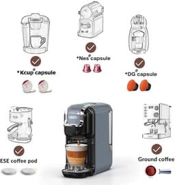 HiBREW H2B 5-in-1 koud- en warm koffiezetapparaat met meerdere capsules — thumbnail 5