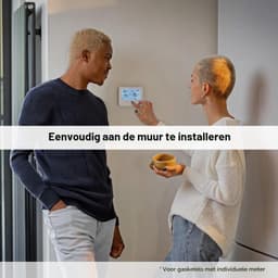 Thermostaat – wifi-verwarmingsthermostaat voor gasketel, intelligente app-bediening, compatibel met Alexa/Google, detectie van open ramen, programmeerbaar en wandgemonteerd, wit — thumbnail 3
