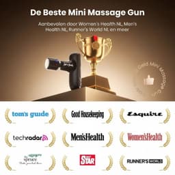 Massagengun - Massage Pistool - Massage Gun - Zwart - 14cm x 11cm x 3cm — thumbnail 2