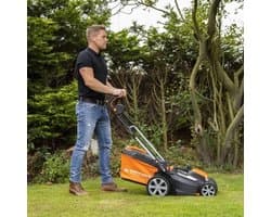 Draadloze Grasmaaier – Accumaaier – Elektrische Grasmaaier – Gazonmaaier – Accugrasmaaier – Borstelloze Motor – 40V Lithium-Ion Accu Met Snellader – Maaibreedte 37 cm