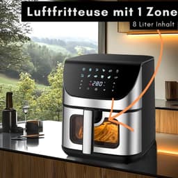 Zolvano® Heteluchtoven - Oven - Airfryer Oven -Zwart met grijs — thumbnail 4