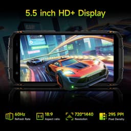 DOOGEE Fire 3 Pro 4G Outdoor Smartphone, 5,5 inch HD+ IPS scherm, 8350mAh accu, 24GB RAM(4+20GB)+128GB ROM, Android 16, IP68/IP69K, NFC, 18W laden — thumbnail 2