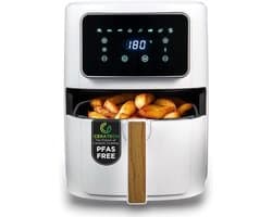 Heteluchtfriteuse - Airfryer - Gezond bereiden - Keramische antiaanbaklaag - 6.9 Liter - Wit