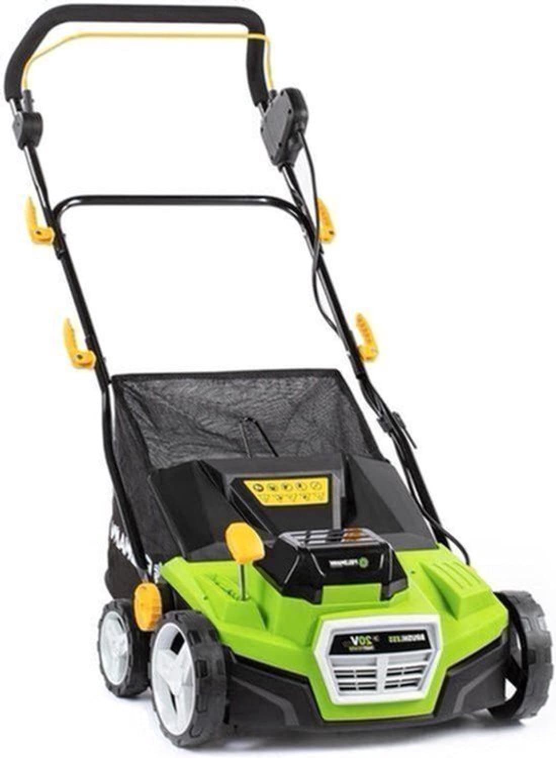 Verticuteermachine – Elektrische Gazonschraper – Mosverwijderaar – Gazonbeluchter – Accu Verticuteerder – Borstelloze Motor – Werkbreedte 38 cm met 16 Messen – 5 Instelbare Dieptes en Ergonomische Handgreep — afbeelding 1