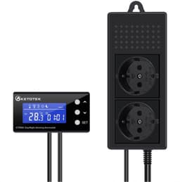 Dimmer Thermostaat Reptiel Terrarium Verwarming met Dag Nacht Timer, Digitaal Thermostaat Stopcontact Stekker Dimmen PID Temperatuurregelaar Dimbare voor Aquarium Warmtelamp — thumbnail 1