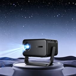 Slimme projector - Uitgerust met 360° draaibare arm - 1080p Full HD - 20.000 lumen - Ondersteunt wifi - Bluetooth 5.2 - Geschikt voor thuis en op kantoor - Zwart — thumbnail 4