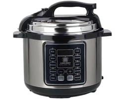 Elektrische Snelkookpan - Multicooker Stoofpan - Maaltijden Koken - 10-in-1 Functionaliteit - 6 Liter Capaciteit - RVS