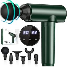 SnelShoppen - Lefity Massagepistool 2600 mAh met 30 Snelheden en 6 Massagekoppen, Handmassageapparaat met USB C Laadaansluiting voor Nek, Schouder en — thumbnail 1