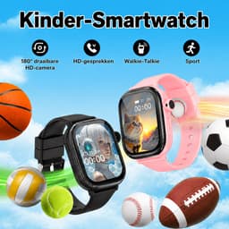 Vashoy T86 - GPS Horloge Kind geschikt - Kinder Smartwatch - Smartwatch Kinderen met HD - camera & Videobellen - voor SIM kaart - 750 mAh Long Battery - IPX7 Waterdicht - SOS Knop - School Mode - Veilige Zones - GPS Tracker - 1 Jaar Garantie - Zwart — thumbnail 3