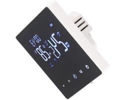 Touchscreenthermostaat Vloerverwarming - Slimme Thermostaat Kamerthermostaat - Temperatuur Regelen - Nauwkeurige Temperatuurregeling - 3500W - Wit