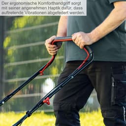 Benzine Grasmaaier - Compacte Maaier - Gazon Onderhoud - 4-Takt Motor - 40cm Snijdiameter - Zwart Oranje — thumbnail 3