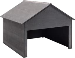 Grasmaaiergarage - Tuinhuisje Schuur - Bescherming Tuinmeubilair - Duurzaam Composiet Materiaal - 80 x 80 x 70 cm - Grijs — thumbnail 5