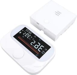 Slimme Kamerthermostaat - Verwarming Thermostaat - Energie Besparen - WiFi App Bediening - 118 x 86 x 24 mm - Wit — thumbnail 1