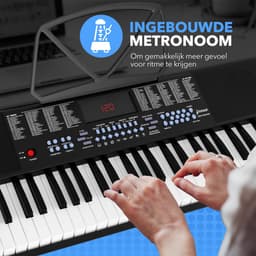 Finesse Keyboard Piano met Accessoires - 61 Keys - Digitale Piano - Elektrische Piano - Kind & Volwassene — thumbnail 4