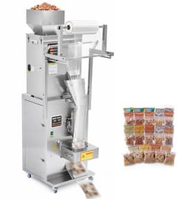 VEVOR Poederverpakkings- en Vulmachine, Volledig Automatische Vulmachine 10-500 G, Intelligent Wegen, Vullen en Verpakken, Roestvrij Staal, Vloermodel, Ideaal voor Noten, Zaden, Thee, Koffiebonen, Specerijen en Meel — thumbnail 1
