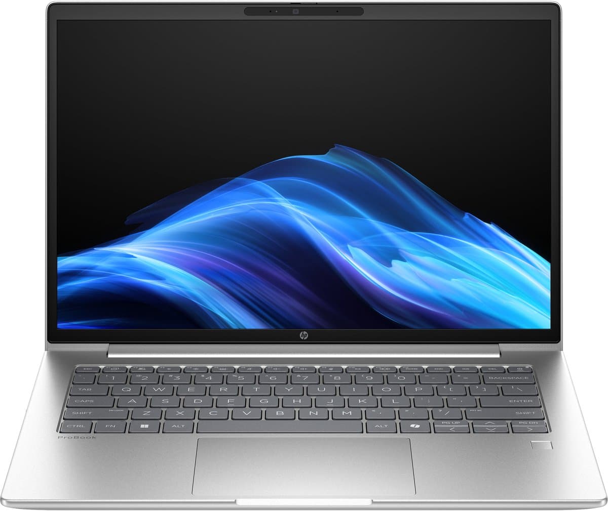 HP ProBook 4 G1iR Intel Core 5 120U Laptop 35,6 cm (14") WUXGA 16 GB DDR5-SDRAM 512 GB SSD Wi-Fi 6E (802.11ax) Windows 11 Pro Zilver QWERTY — afbeelding 1
