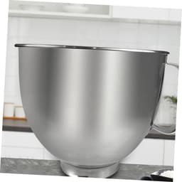 Roestvrijstalen Mengkom - Keukenmachine Kom - Bakken en Mixen - Vaatwasmachinebestendig - 22 cm Diameter - Zilver — thumbnail 2