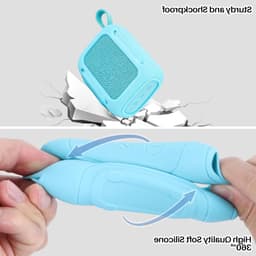 Siliconen Beschermhoes voor Draagbare Bluetooth Speaker - Lichtblauw, Geschikt voor JBL GO 5, Schokbestendig en Waterdicht — thumbnail 5