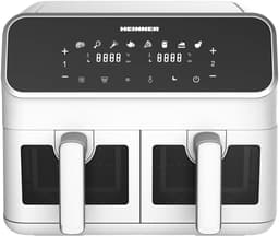 Heinner DualFry Supreme Dubbele Heteluchtfriteuse – 1700W – 8L Totale Capaciteit – Digitaal Display – Touchbediening – 8 Programma’s – SYNC & MATCH – Temperatuur 80–200°C – Wit – 3 Jaar Garantie — thumbnail 1