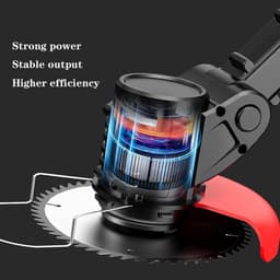 Elektrische Grasmaaier - Handmaaier Accu - Gazon Onderhoud - Multifunctioneel Trimmer - 35 cm Snijbreedte - Zwart — thumbnail 5